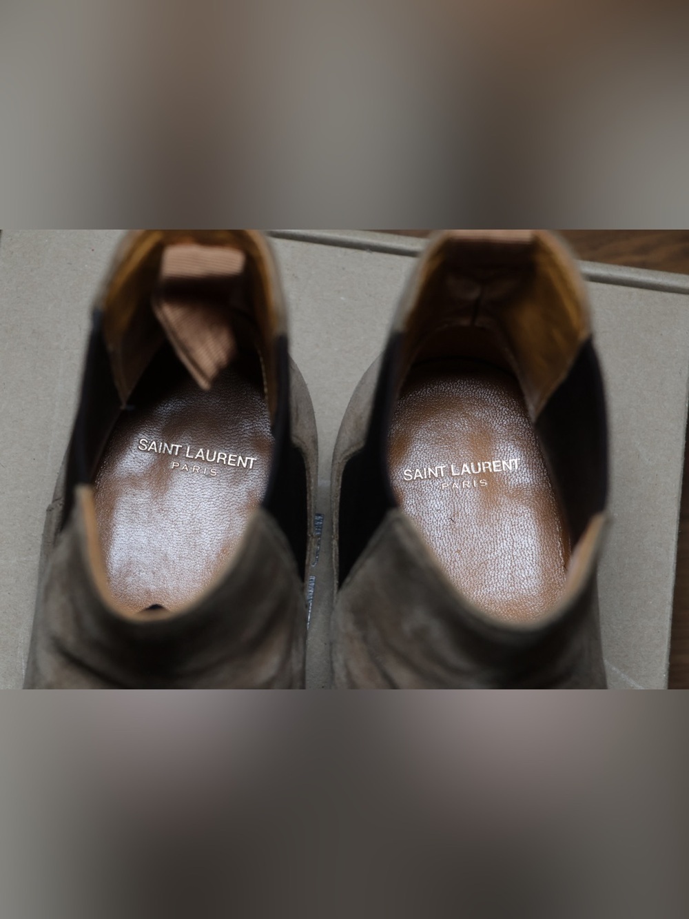 Saint Laurent Wyatt 30 Suede Chelsea Boots - Picture 7 of 9